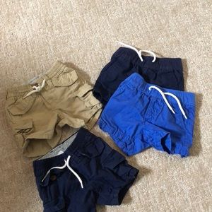 3-6 month boys shorts - 4 pieces